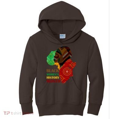 Black Women's History Month African Patterns  Kids Hoodie