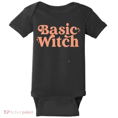 Basic Witch Halloween Baby Bodysuit