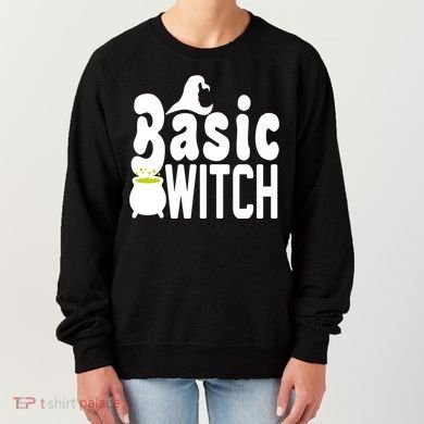 Basic Witch Halloween Funny Women's Sweatshirt