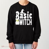 Basic Witch Halloween Funny Women's Sweatshirt thumb 0
