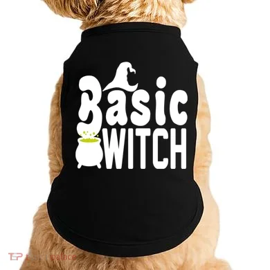 Basic Witch Halloween Funny Doggie Tank