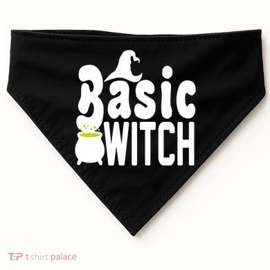 Basic Witch Halloween Funny USA-Made Doggie Bandana