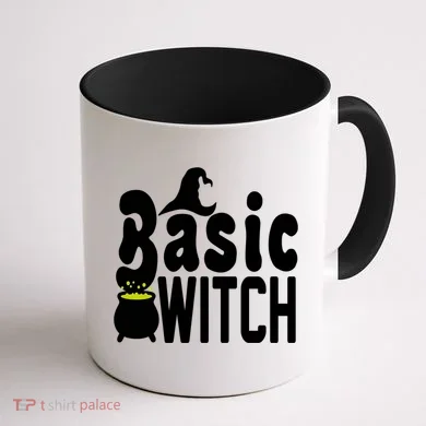 Basic Witch Halloween Funny Coffee Mug back