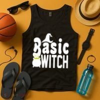 Basic Witch Halloween Funny Tank Top thumb 4