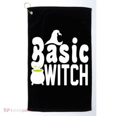 Basic Witch Halloween Funny Golf Towel