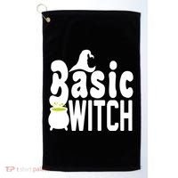 Basic Witch Halloween Funny Golf Towel thumb 0