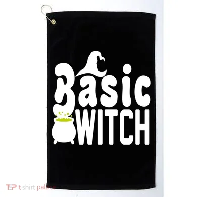 Basic Witch Halloween Funny Golf Towel