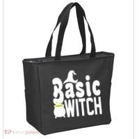 Basic Witch Halloween Funny Tote Bag thumb 2