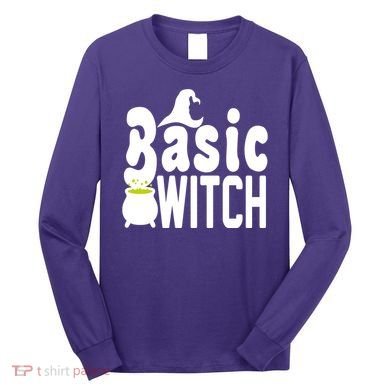 Basic Witch Halloween Funny Long Sleeve Shirt