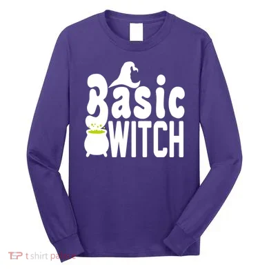 Basic Witch Halloween Funny Long Sleeve Shirt