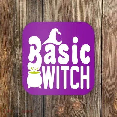 Basic Witch Halloween Funny Coaster