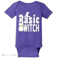 Basic Witch Halloween Funny Baby Bodysuit thumb 0