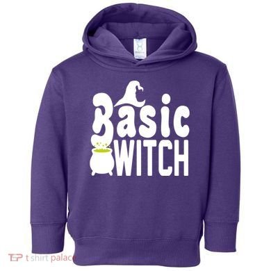 Basic Witch Halloween Funny Toddler Hoodie