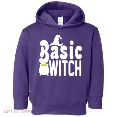 Basic Witch Halloween Funny Toddler Hoodie