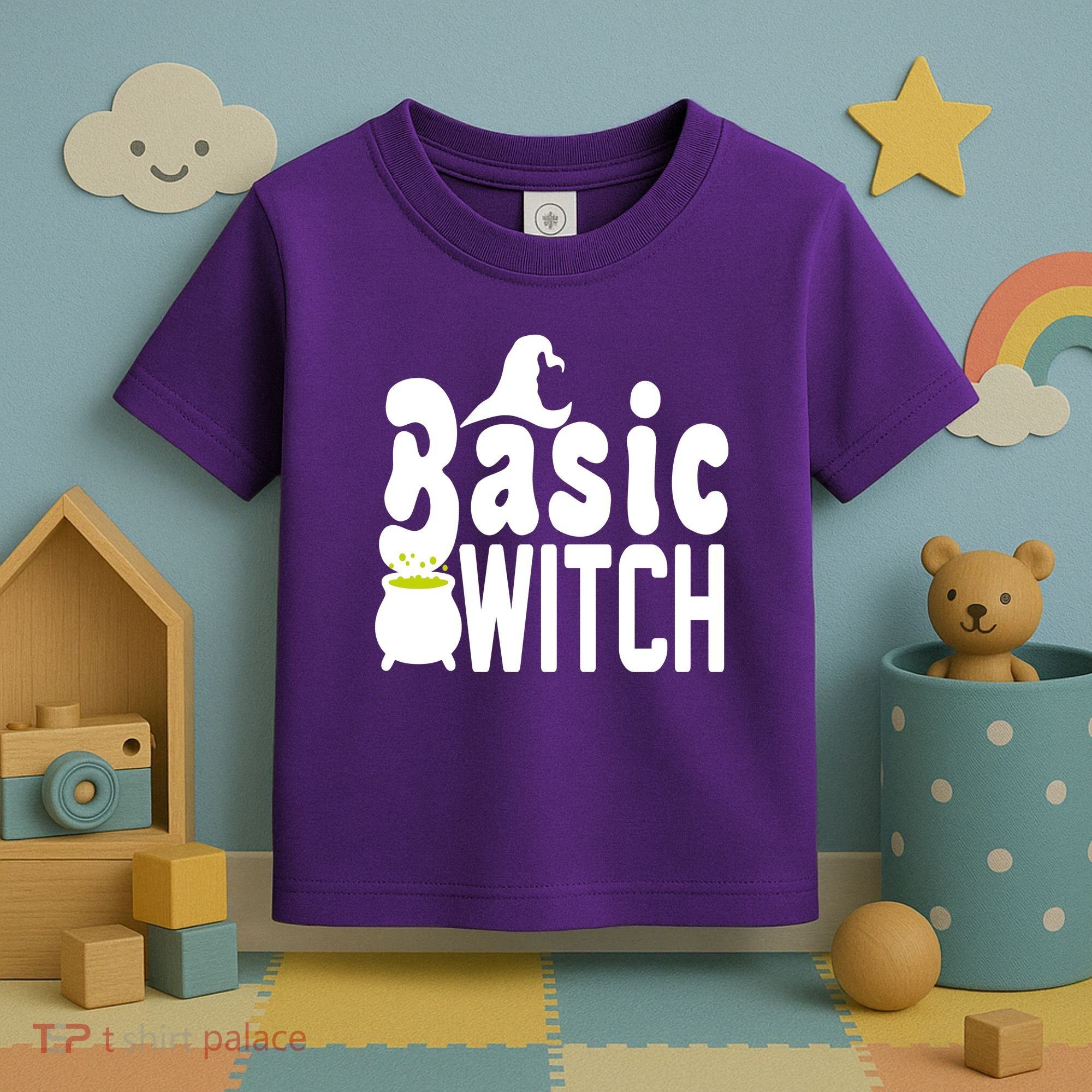 Basic Witch Halloween Funny Toddler T-Shirt