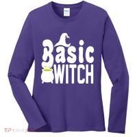 Basic Witch Halloween Funny Women's Long Sleeve Shirt thumb 0