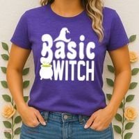 Basic Witch Halloween Funny Women's T-Shirt thumb 2
