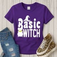 Basic Witch Halloween Funny Women's T-Shirt thumb 3