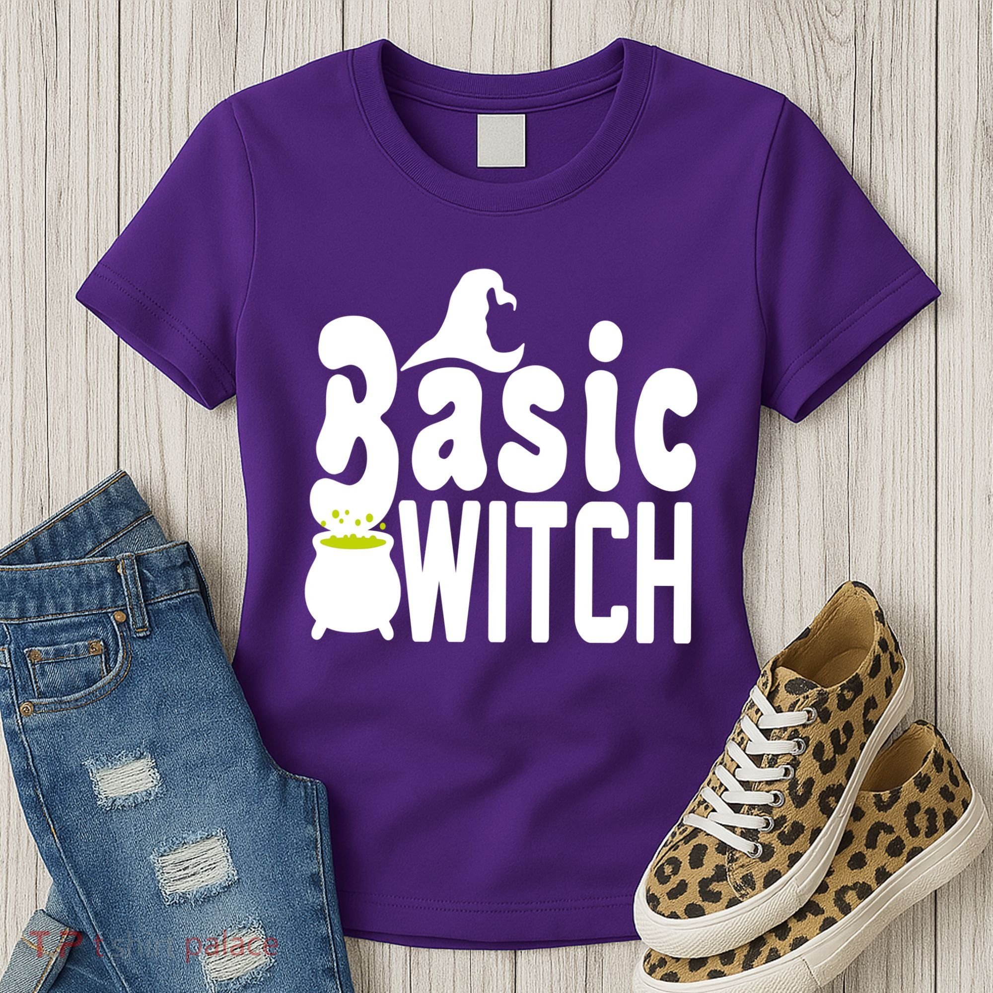 Basic Witch Halloween Funny Women's T-Shirt