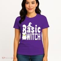 Basic Witch Halloween Funny Women's T-Shirt thumb 4