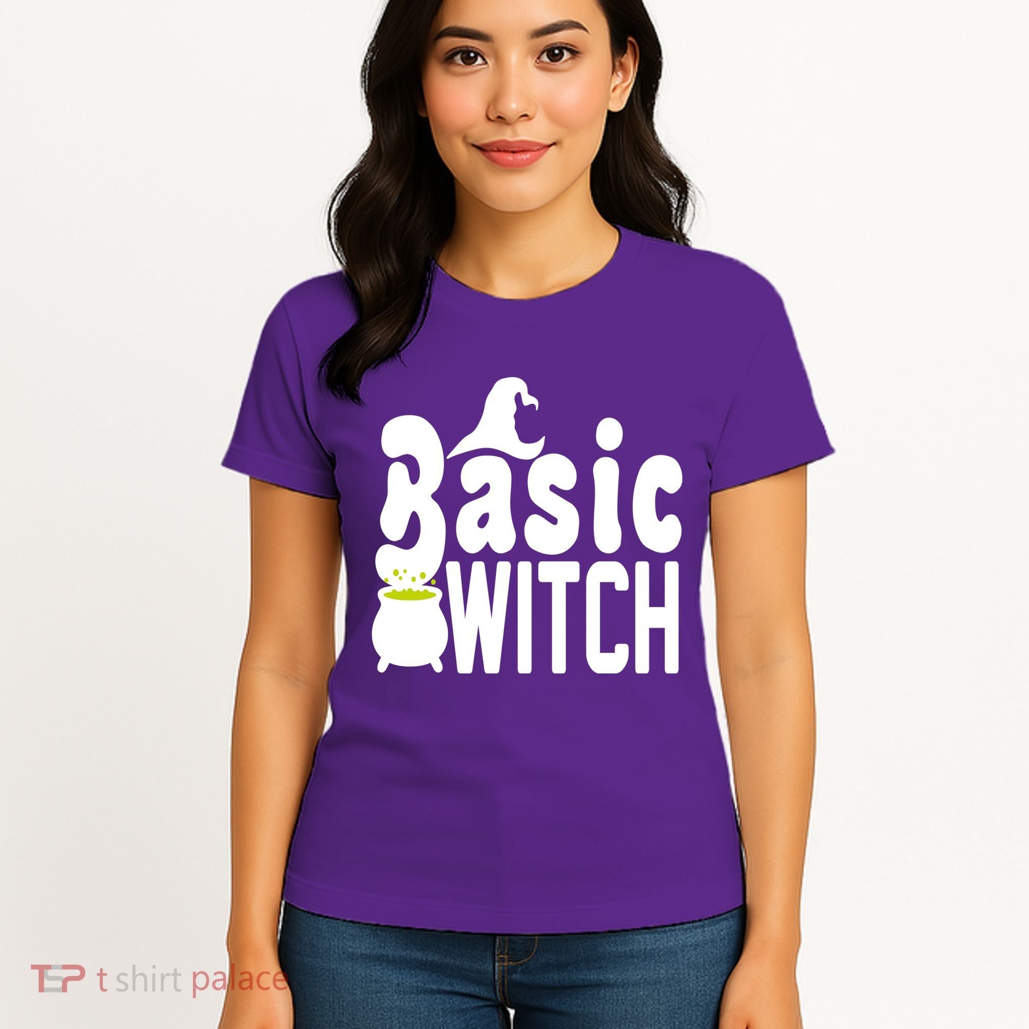Basic Witch Halloween Funny Women's T-Shirt