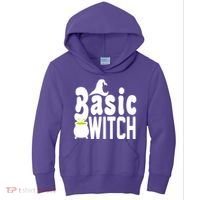 Basic Witch Halloween Funny Kids Hoodie thumb 0