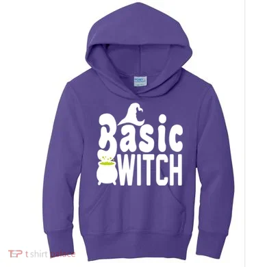 Basic Witch Halloween Funny Kids Hoodie