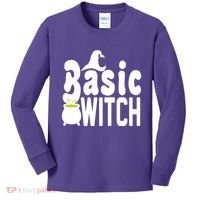 Basic Witch Halloween Funny Kids Long Sleeve Shirt thumb 0