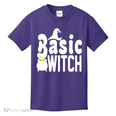 Basic Witch Halloween Funny Kids T-Shirt