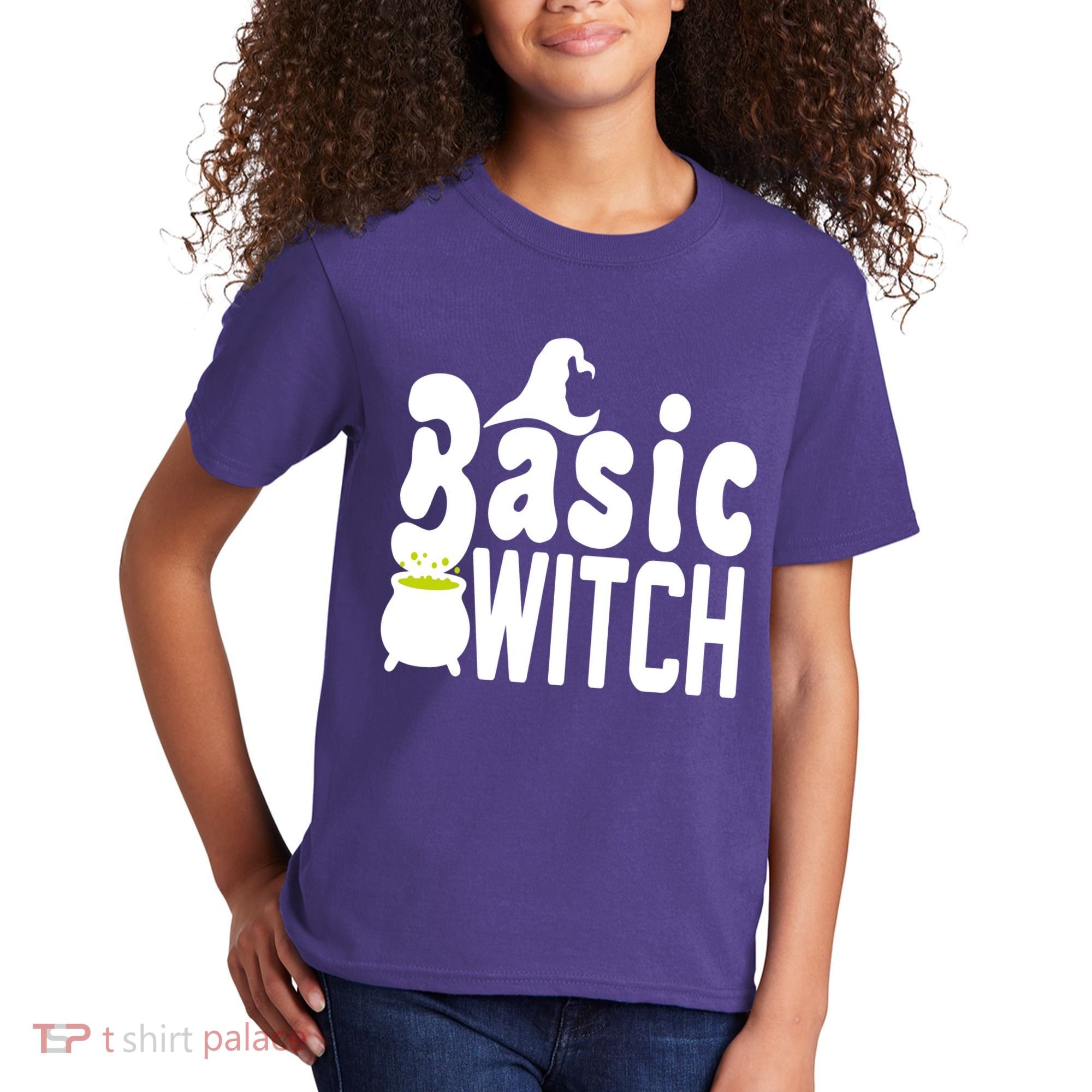 Basic Witch Halloween Funny Kids T-Shirt