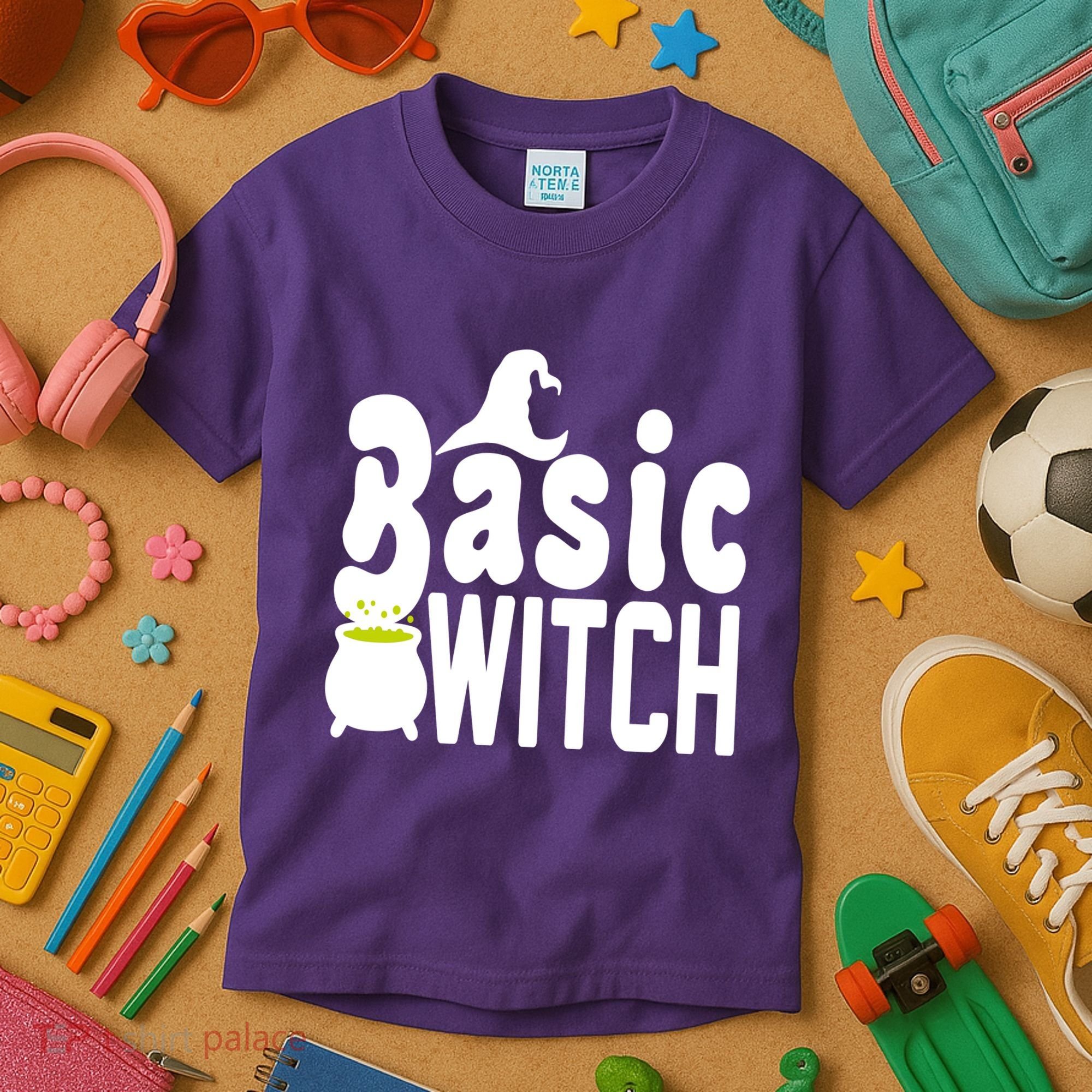 Basic Witch Halloween Funny Kids T-Shirt