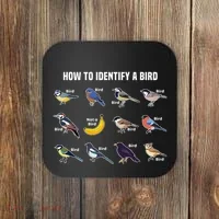 Bird Watcher How To Identify A Bird Unique Birder Coaster thumb 0