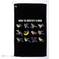 Bird Watcher How To Identify A Bird Unique Birder Golf Towel thumb 0