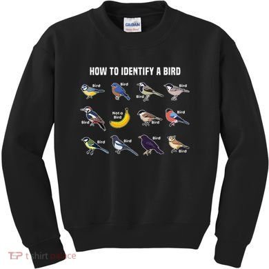 Bird Watcher How To Identify A Bird Unique Birder Kids Sweatshirt