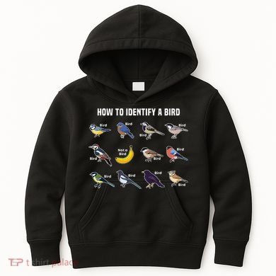 Bird Watcher How To Identify A Bird Unique Birder Kids Hoodie