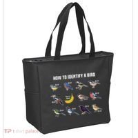 Bird Watcher How To Identify A Bird Unique Birder Tote Bag thumb 2