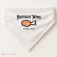 Buffalo Wing Hot And Spicy USA-Made Doggie Bandana thumb 0