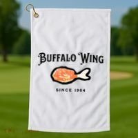 Buffalo Wing Hot And Spicy Golf Towel thumb 1