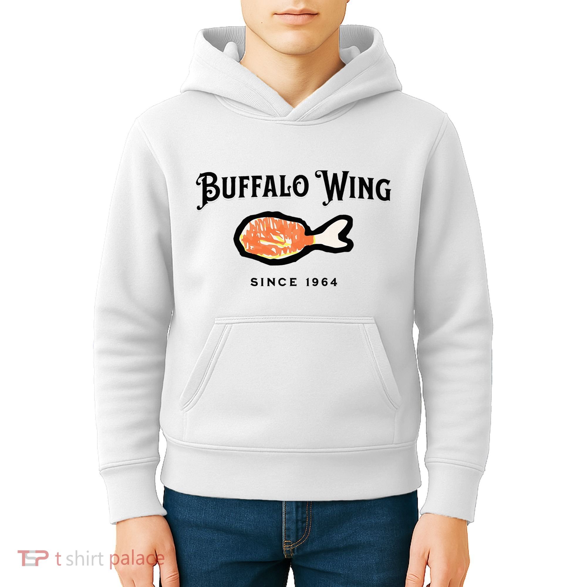 Buffalo Wing Hot And Spicy Kids Hoodie