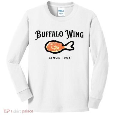 Buffalo Wing Hot And Spicy Kids Long Sleeve Shirt