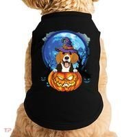 Beagle Witch Hat Pumpkin Scary Halloween Dog Lovers Doggie Tank thumb 0