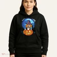 Beagle Witch Hat Pumpkin Scary Halloween Dog Lovers Hoodie thumb 5