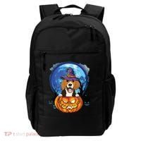 Beagle Witch Hat Pumpkin Scary Halloween Dog Lovers Backpack thumb 0