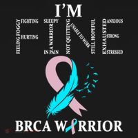 Brca Warrior I'm Fine Breast Cancer Awareness Gift Backpack thumb 2