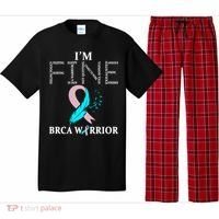 Brca Warrior I'm Fine Breast Cancer Awareness Gift Pajama Set thumb 0