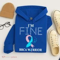 Brca Warrior I'm Fine Breast Cancer Awareness Gift Hoodie thumb 4