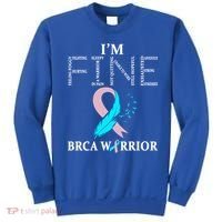 Brca Warrior I'm Fine Breast Cancer Awareness Gift Sweatshirt thumb 0