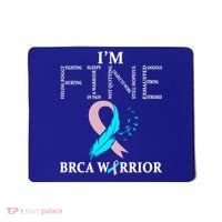 Brca Warrior I'm Fine Breast Cancer Awareness Gift Mousepad thumb 0