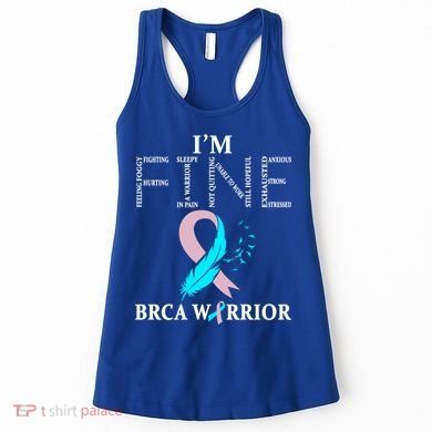 Brca Warrior I'm Fine Breast Cancer Awareness Gift Women's Tank Top