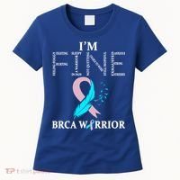 Brca Warrior I'm Fine Breast Cancer Awareness Gift Women's T-Shirt thumb 0